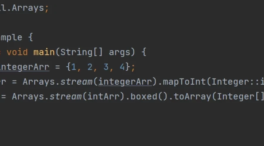 자바 int[] 배열 Integer[] 배열로 변환방법